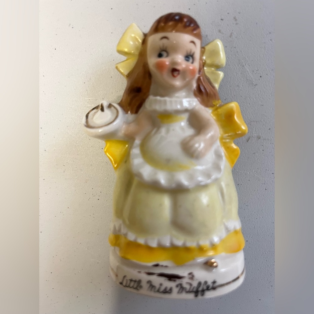 Vintage Little Miss Muffet salt shaker by Relco Japan
